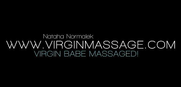  Russian teenie Nataha Normalek virgin pussy massaged by a lesbian